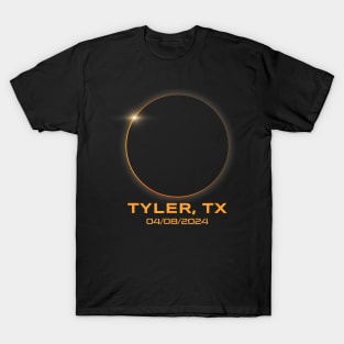 Total Solar Eclipse 2024 Tyler Texas Path Of Totality T-Shirt